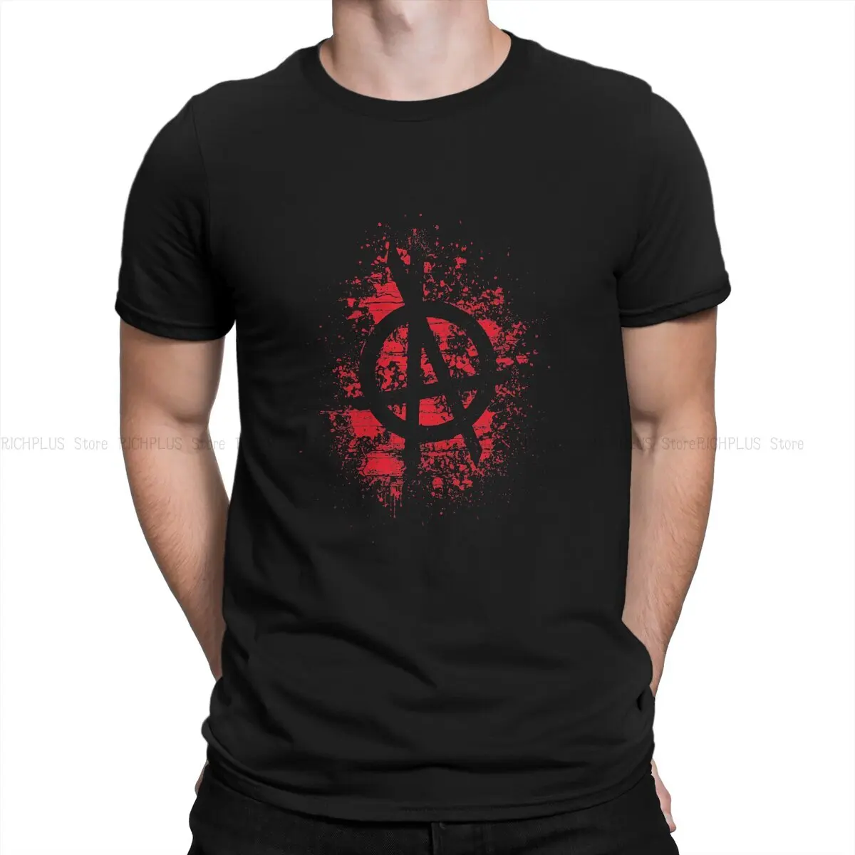 OPA Red Splatter Logo Men TShirt THE EXPANSE O Neck Tops Polyester T Shirt Humor Gift Idea