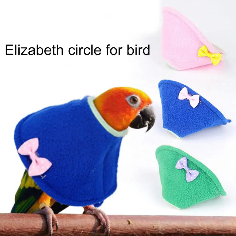 Parrots Bird Collar Adjustable Bird Collar Soft Breathable Parrot Recovery Collar for Small to Medium Birds for Lovebirds