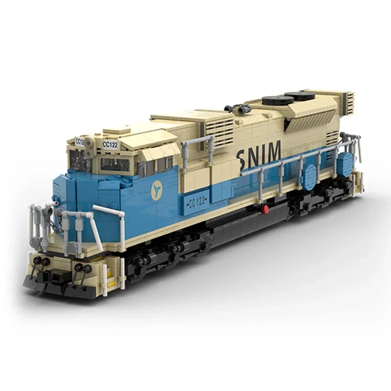 MOC-Trem Ferroviário Modelo Blocos De Construção Para Crianças, Tijolos Técnicos, Montagem DIY, Brinquedos De Construção, Presentes De Férias, SD70ACS