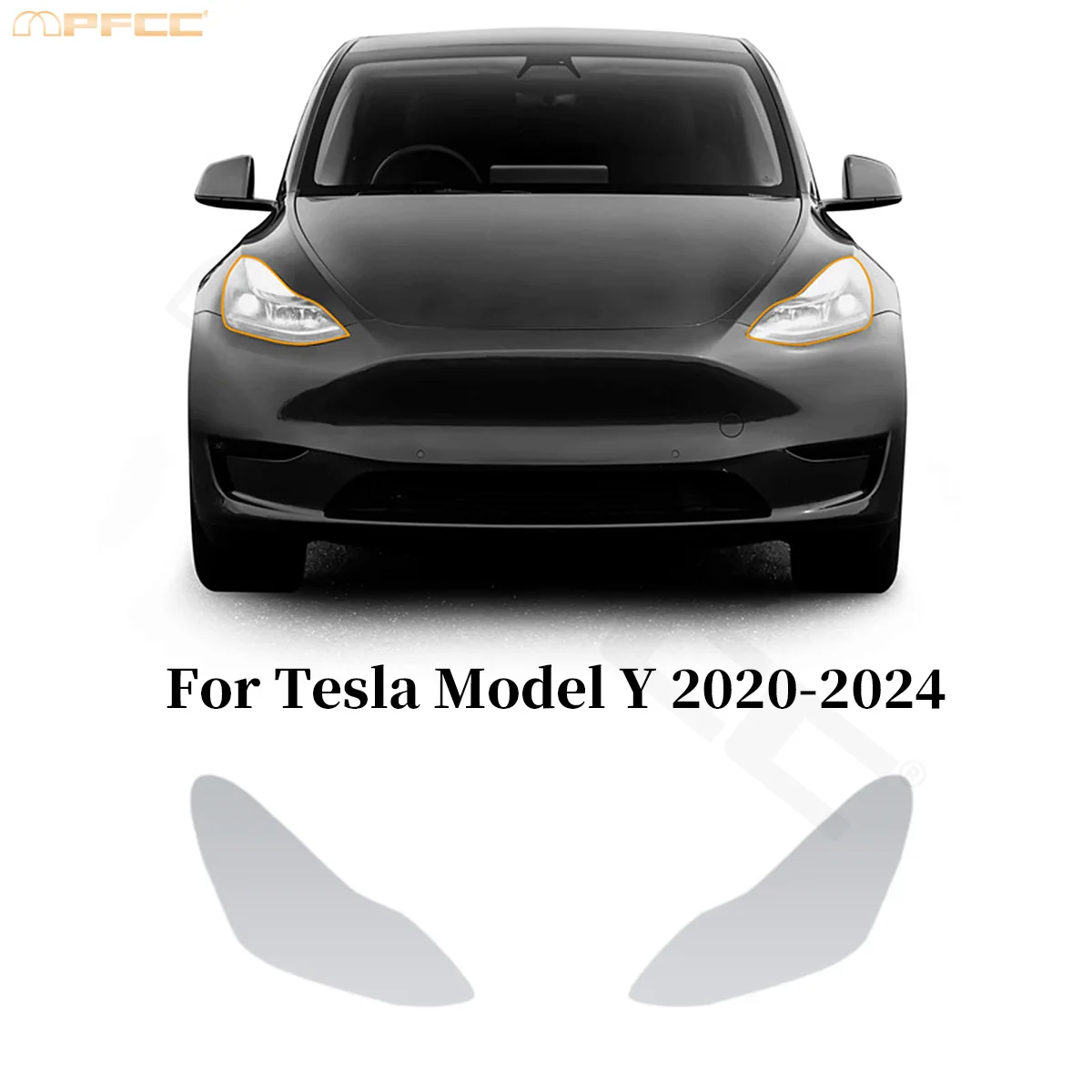 

Headlight Rearview B Pillars Door Handle TPU Paint Protection Film For Tesla Model Y 2020-2024 Clear PPF Anti-Scratch Resistant
