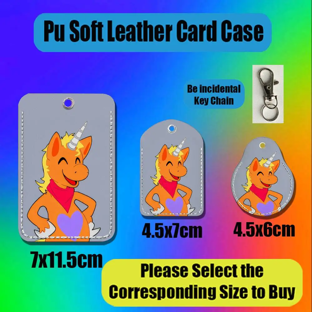 For Buddy The Unicorn For AirTag Case Card Holder Keychain ID Credit Bank Access Badge For Air Tag Case Shell