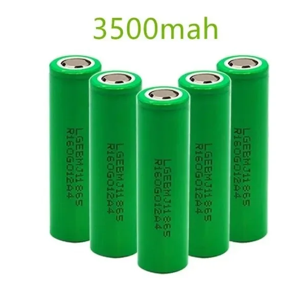 Original neue 18650-Batterie, wiederaufladbar, 3,7 V, 3500 mAh, für elektronische Zigaretten-Taschenlampe, für LG MJ1, 3500 mAh Batterie