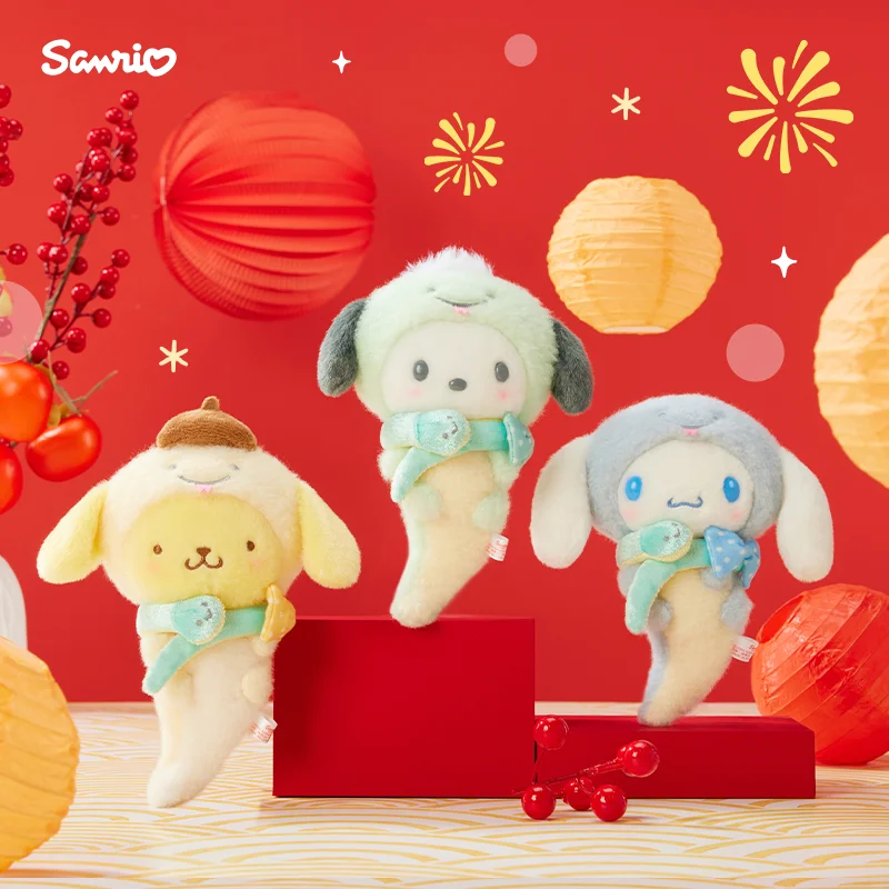 

Новый оригинальный Sanrio Year Of The Snake Hellokitty Yugui Dog Melo Tikulom Подвеска Сумка Украшение Рождественские и новогодние подарки для девочек