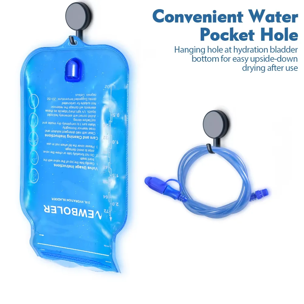 NEWBOLER 1L 1.5L 2L 3L Outdoor Sport Camping Water Bladder Running Sport Bike Soft Water Bottle Folding Soft Flask Water Bag
