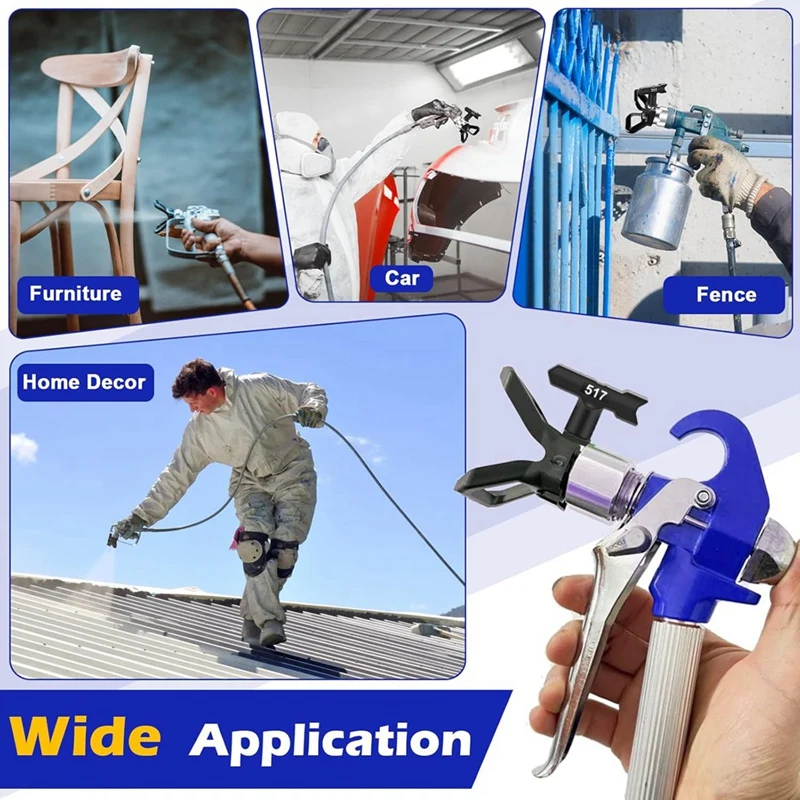 15 Pieces Airless Paint Sprayer Tips Set,Reversible Nozzle Tips With Spacer,Filter, Inlet Strainer And Nozzle Tip Guards