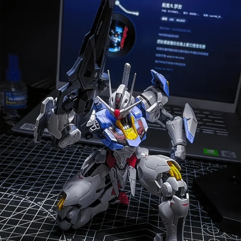 ‌FM 1/100 Aerial The Witch From Mercury Mech Model Kit Assembly Action Figure Water Slide Sticker Bracket Gift for Collectors