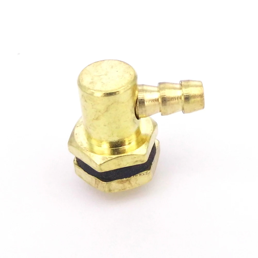 5PCS Fuel Nipple Fuel Inlet Outlet Nipple Tank Filler Oil Nozzle Copper End for Fuel Tank Gasoline Nitro RC Car Boat