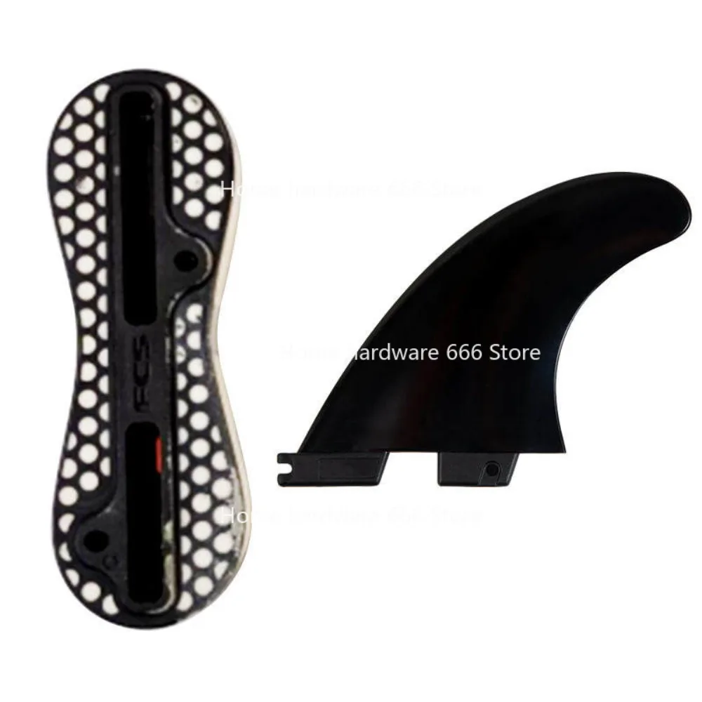 

Tail Rudder Groove Fin Box 2nd Generation 8-character Round Cup Black Mesh 3 Pcs/set 5-degree Surfboard