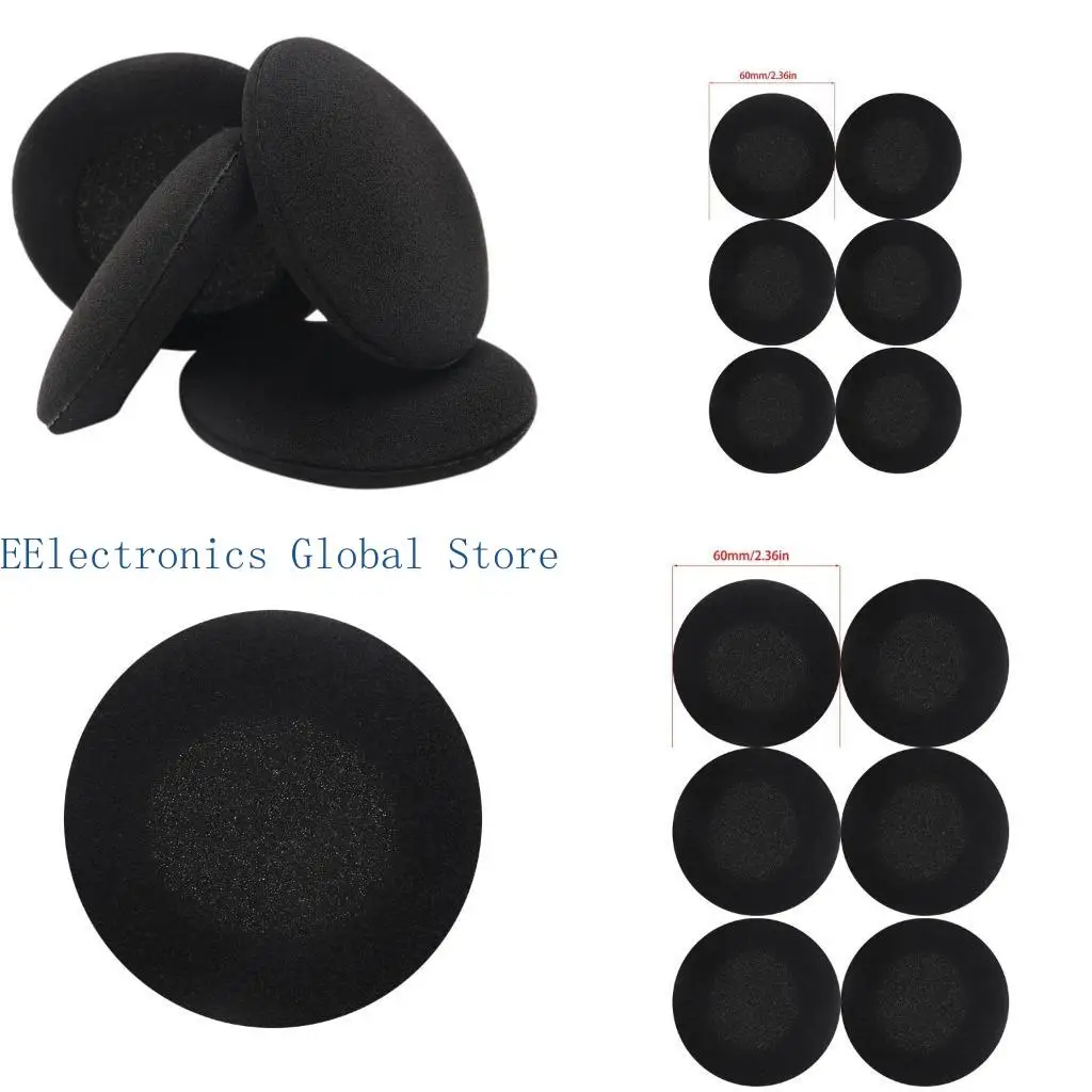 

462B 6 шт., амбушюры для гарнитуры, чехлы для наушников диаметром 60 мм, запасные части