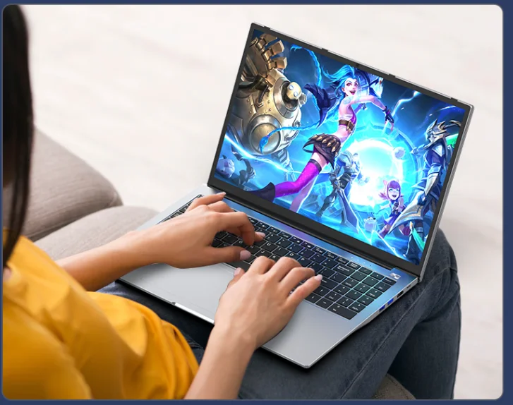 14.1 Inch S5 Windows 10 Computer Intel Celeron N4000 Laptop PC 6GB RAM 128GB SSD ROM 4-Core WIFI 1366*768 IPS FHD IPS Screen