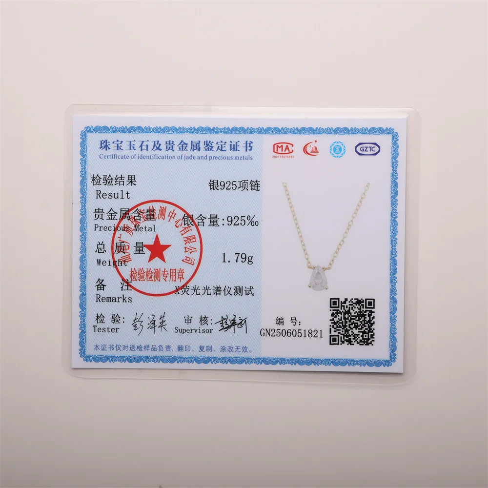 روكسي 925 فضة فاخر البيضاوي/قطرة الماء دلاية من حجر الزركون قلادة للنساء 18K الذهب سلسلة الترقوة مجوهرات حفلات الزفاف