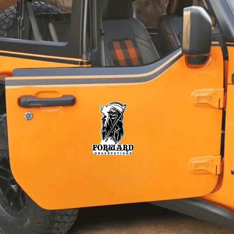 Forward Observations Group-Matte Vinyl Car Decal, Unique Shape, Self-Adhesive for Glass/Metal, Perfect for Exterior Accessories