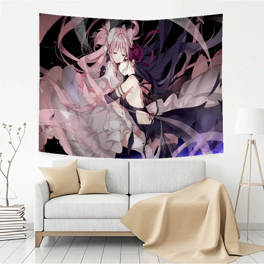 

Волшебная Девушка Мадока Magica аниме гобелен индийский Будда настенное украшение ведро Богемный Хиппи настенные подвесные простыни