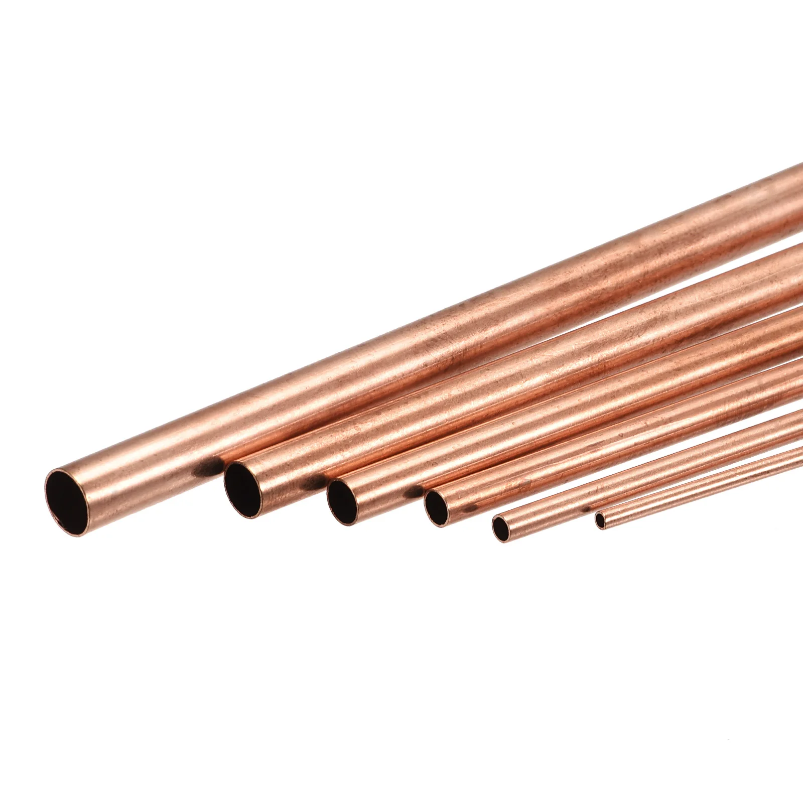 

6Pcs Copper Tube 2-7/8-13mm OD x 0.2/0.25/0.5mm Wall Thickness x 200/300mm Length Seamless Round Pipe Tubing for DIY handicraft