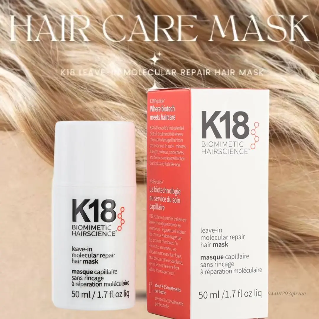 Leave-In K18 Hair Mask Molecular Repair Conditioner Deep Restores Damaged Hair Keratin Treatment For Hair And Scalp Hair Care