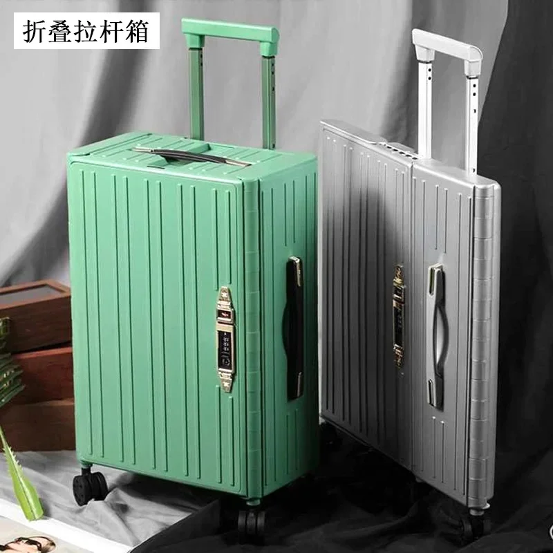 Fashion Foldable Trolley Box Travel Suitcase Large Capacity Rolling Luggage 20 Inch Computer Box Mini Boarding Case Password