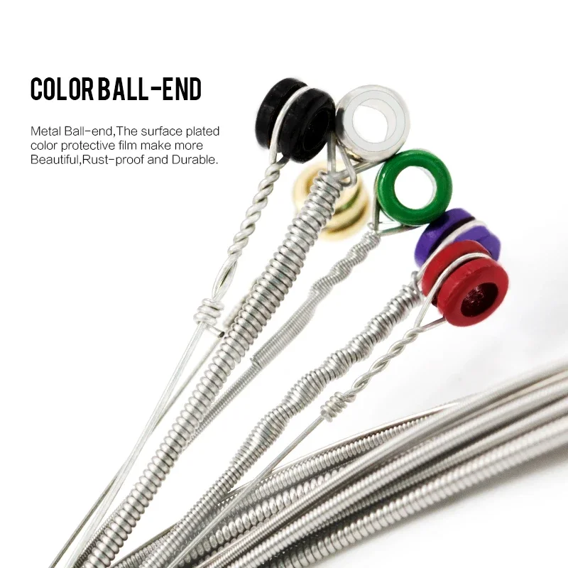 20 مجموعة Orphee سلاسل الغيتار الكهربائي الكربون الصلب سداسية سبائك النيكل المبتدئين ممارسة سلاسل الغيتار الكهربائي الملحقات