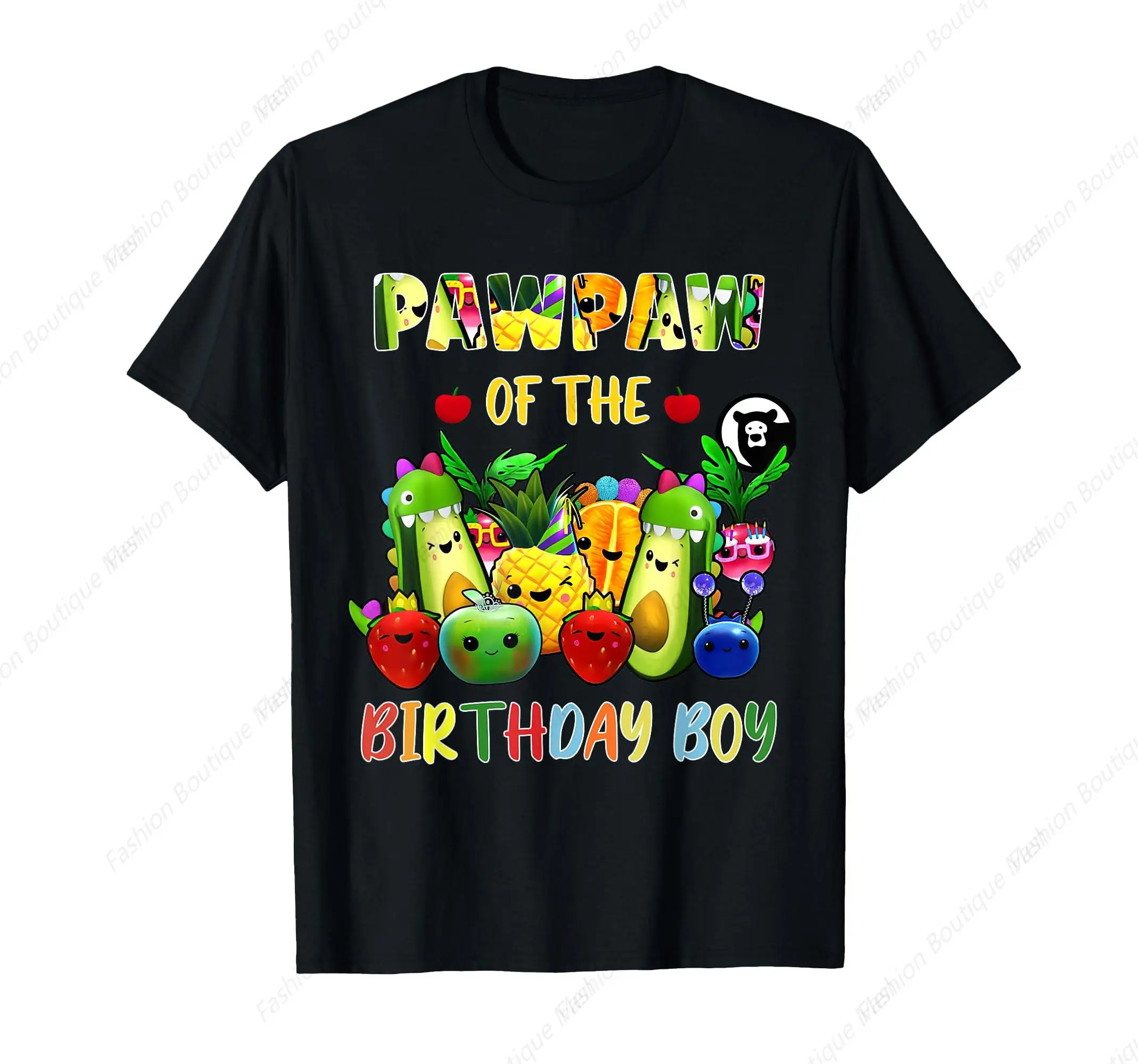 

Funny PawPaw Of The Birthday Family Fruit Birthday Hey Bear T-Shirt