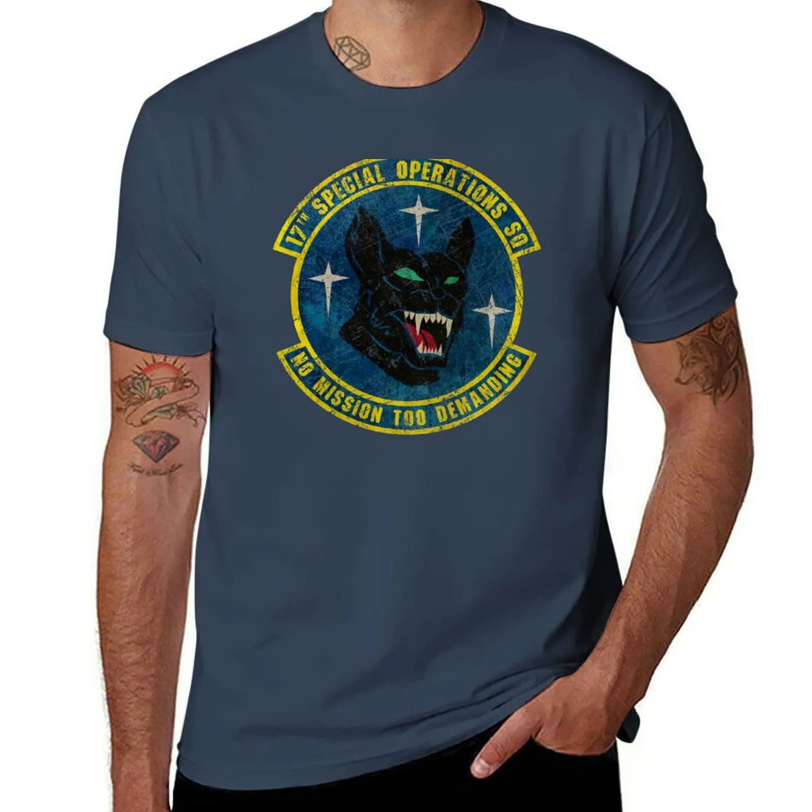 17th Special Operations Squadron USAF T-Shirt anime tshirt t shirts for man slim fit T-Shirt
