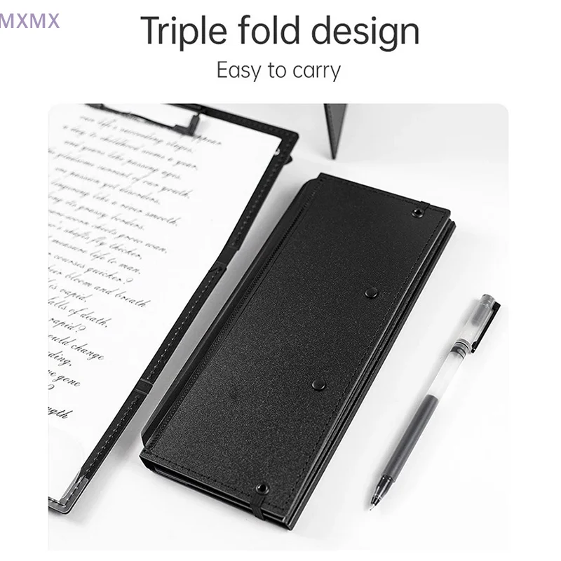 Nursing Clipboard Foldable Handheld Folders Portable Writing Board 3 Layers Secure Paper Grip For Ducuments For Doctors Students