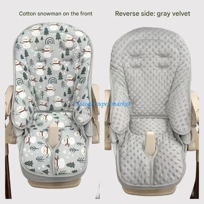 وسادة كرسي تغذية مريحة وآمنة للرضع 090B تتميز بنسيج قطيفة ناعم يوفر دعمًا مريحًا #5