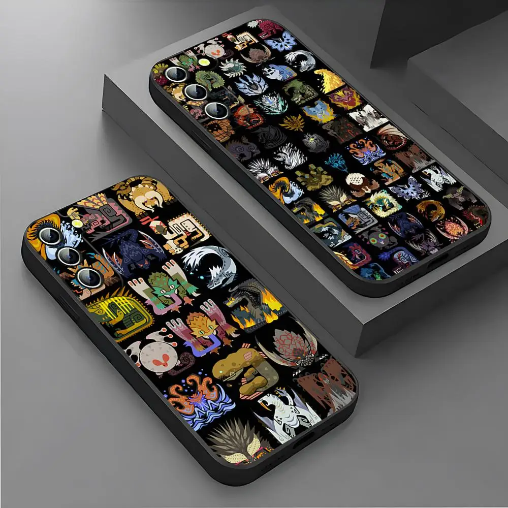 Чехол для телефона Monster Hunter для Samsung S26 S25 Ultra S24 S22 S23 S20 Fe S21 Plus A54 A34 A16 A53, задняя крышка