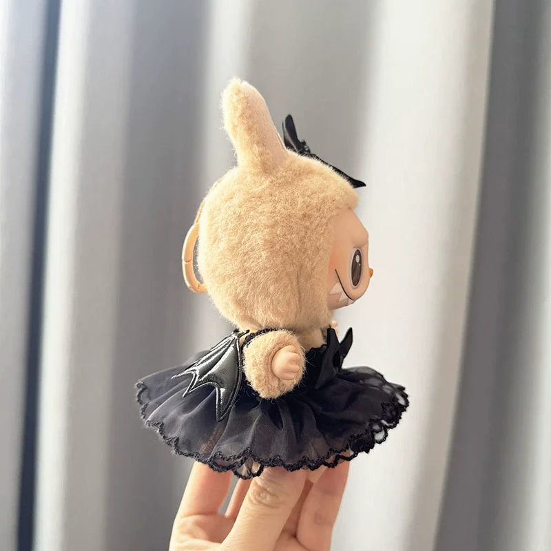 إكسسوارات ملابس الدمية الصغيرة لـ 15-17 سنتيمتر Labubu Idol حزام تنورة قلادة أحذية الملابس هدية