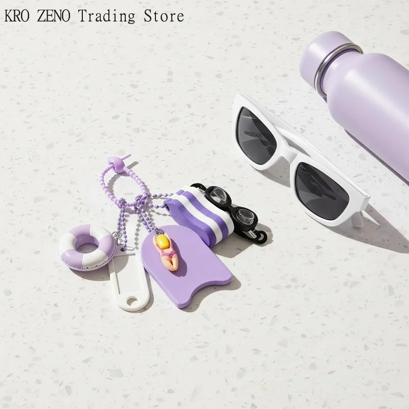 1PC/Set Floating Key Ring, Purple Water Buoyant Key Chain, Boat Key Chains For Fishing, Sailing, Surfing, Swimming, Water Sports