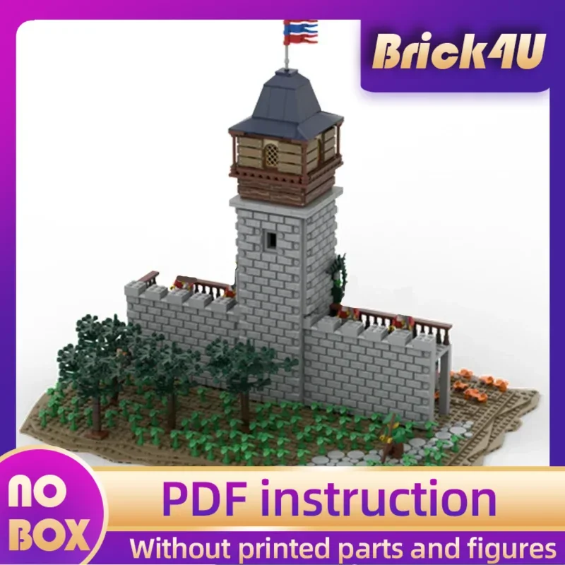 

Moc строительные блоки, модель крепости, средневековый замок, технические кирпичи, сделай сам, сборка, строительные игрушки для детей, праздничные подарки