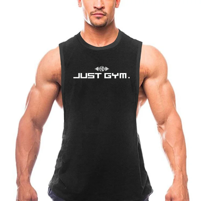 

Summer Running Vests Mesh Quick Dry Open Side Shirts Gym Bodybuilding Fitness Tank Tops Mens Workout Muscle Sleeveless Clothing