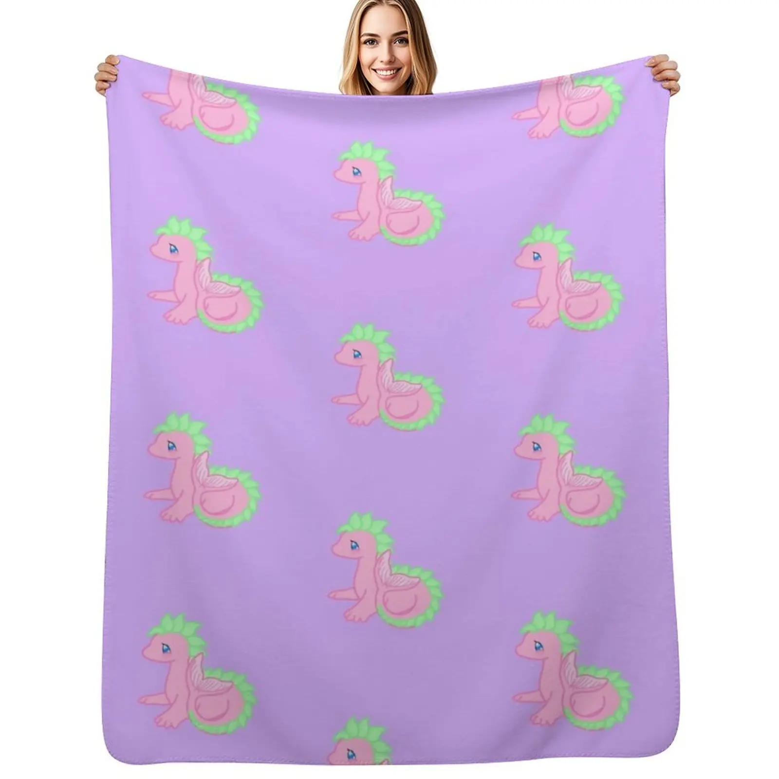 Pink Dragon Throw Blanket Blankets For Baby Personalized Gift christmas decoration Shaggy Giant Sofa Heavy Blankets