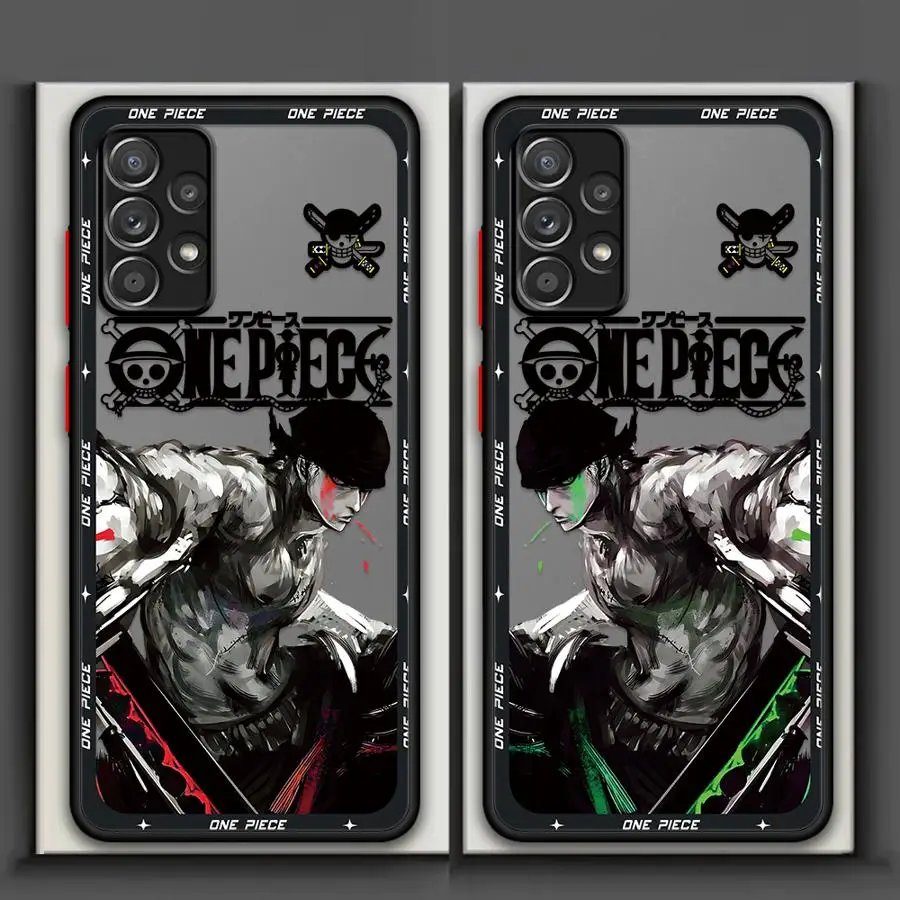 O-neS P-ieceS ZoroS Case for Samsung Galaxy A73 A33 A35 A72 A53 A54 A52S A16 A15 A14 A23 A17 A52 A34 A36 A56 A55 Phone Cover 