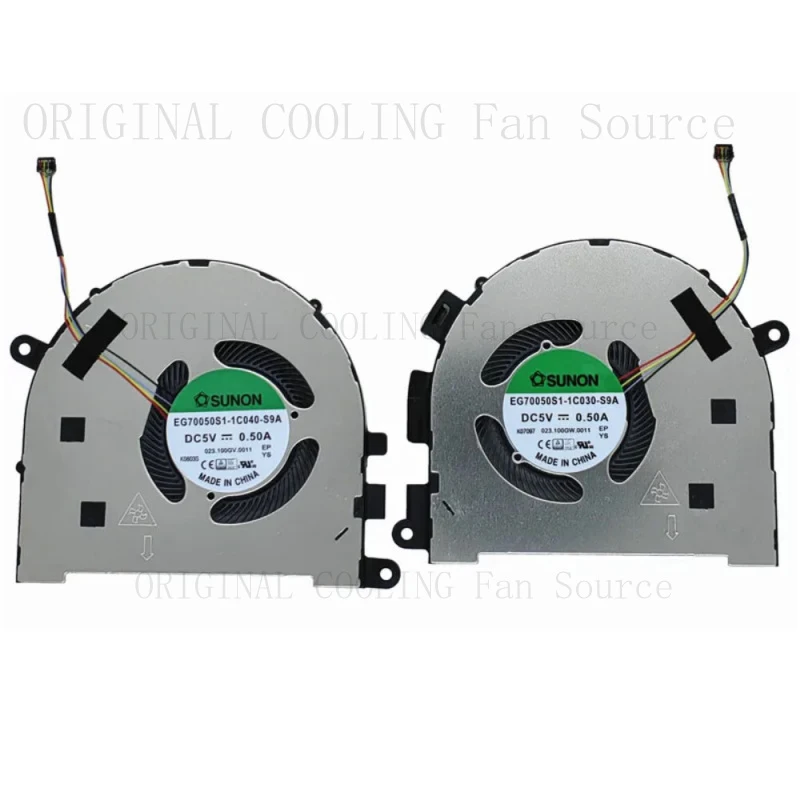 B  For Lenovo YOGA C940-15IRH CPU GPU Cooling Fan Set EG70050S1-1C040/1C030-S9A
