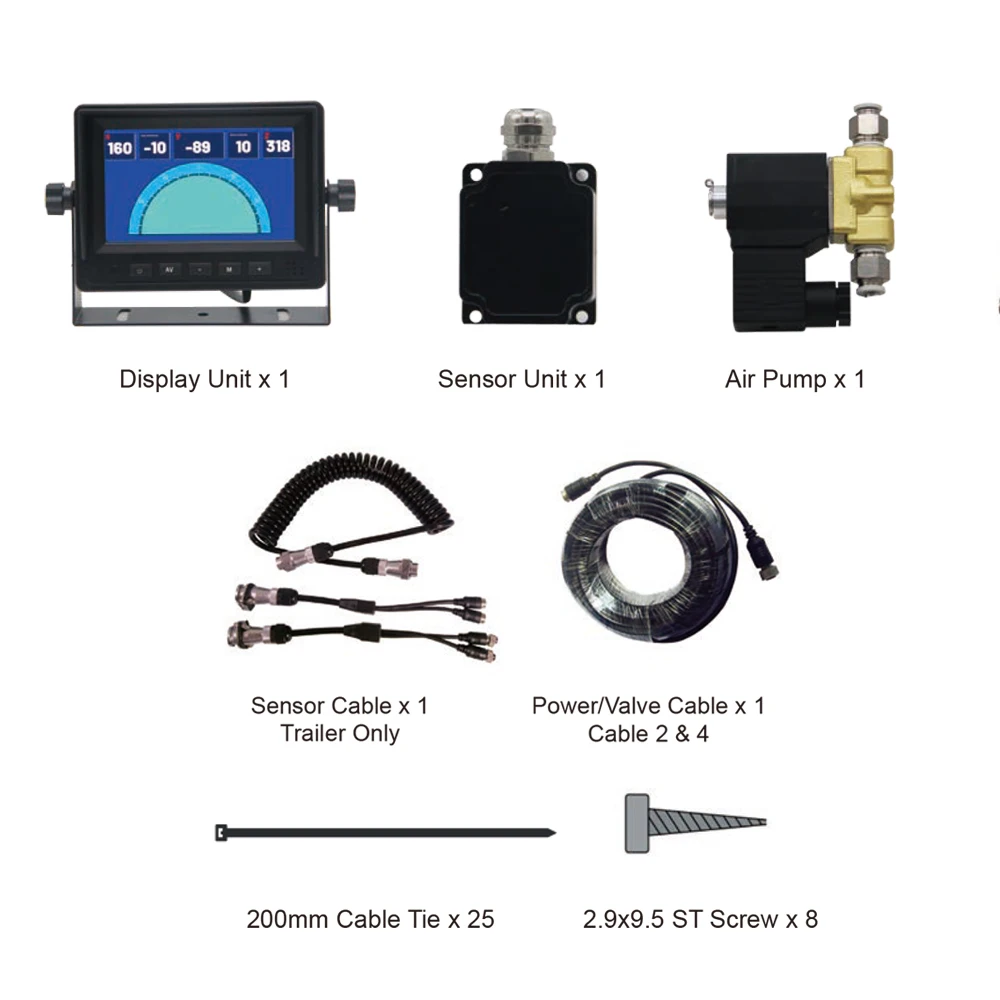 Inclinometer Tilt Angle Truck Camera System Blind Spot Detection Camera  Inclinometer Angle System for Truck Reversing System