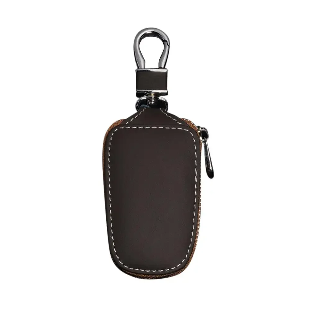 Universal Fashion Leather Smart Flip Remote Car Key Fob Shell Case Cover Holder Bag Pouch Wallet Protector Keychain Organizer