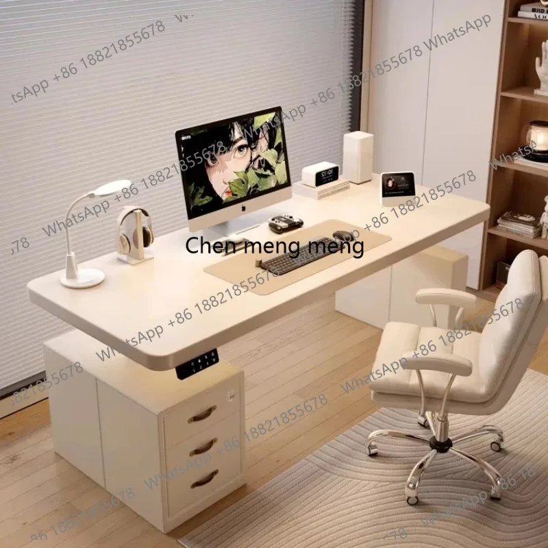 cream style Computer desk Room desks Motion desk room offices office desks and workstations Height adjustment table