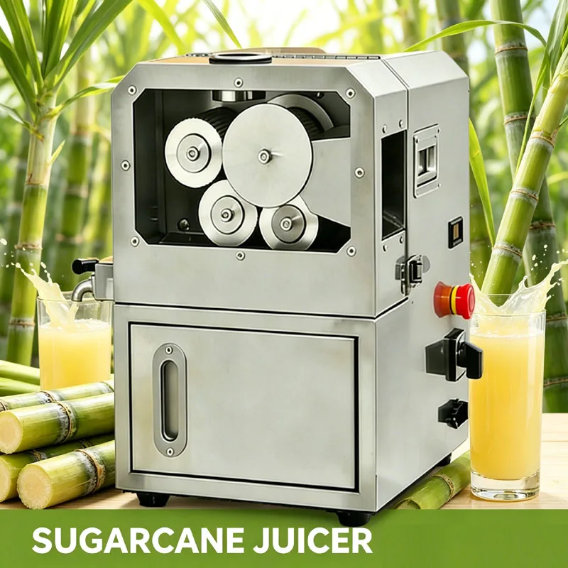 

Промышленная электрическая соковыжималка для сахарного тростника с четырьмя валами, настольная, из нержавеющей стали