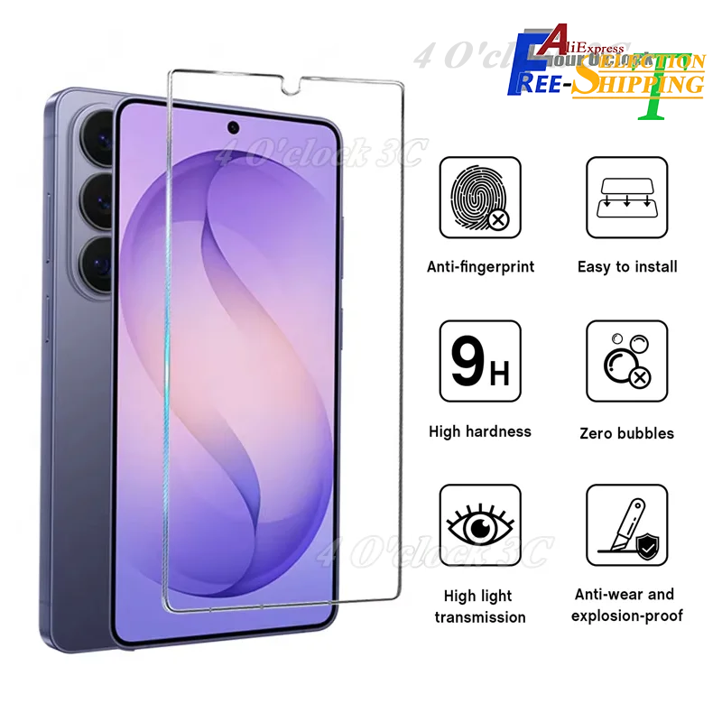 

For Samsung Galaxy S26 Ultra Plus Screen Protector Tempered Glass Crystal Mica 9H HD Clear Transparent