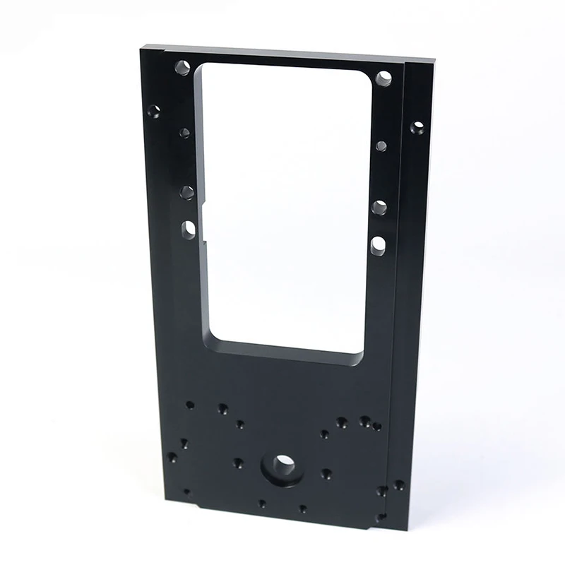 

CNC Service Aluminum Component Black Oxidized Surface High Accuracy Flat Mounting Plate