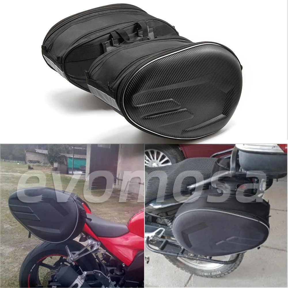 1 pair Waterproof Motorcycle Saddlebags Helmet Moto Side Bag Tail Luggage Suitcase Motor Bike Fuel Tank Bags Saddle bags