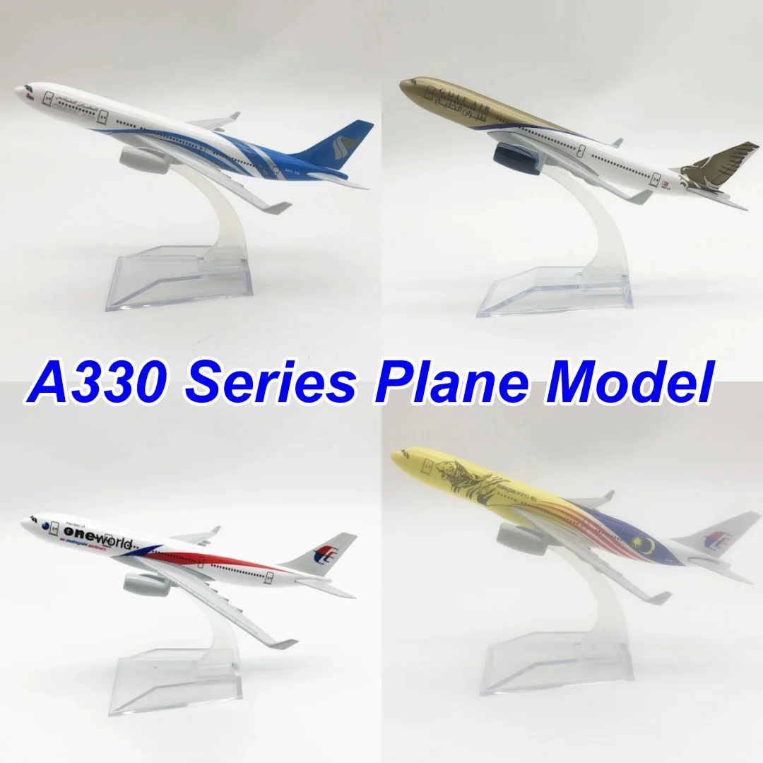 16cm 1/400 Scale Planes A330 Series Alloy Model Aircraft Miniature Airplane Diecast For Aviation Static Collection With Stand