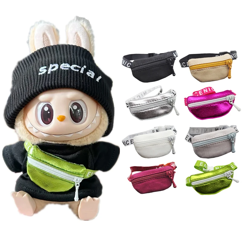 

Suitable for 15-17cm Labu Mini Crossbody Bag Cute BJD Doll DIY Waist Bag Cute Idol Party Plush Doll Accessories Waist Bag Gift