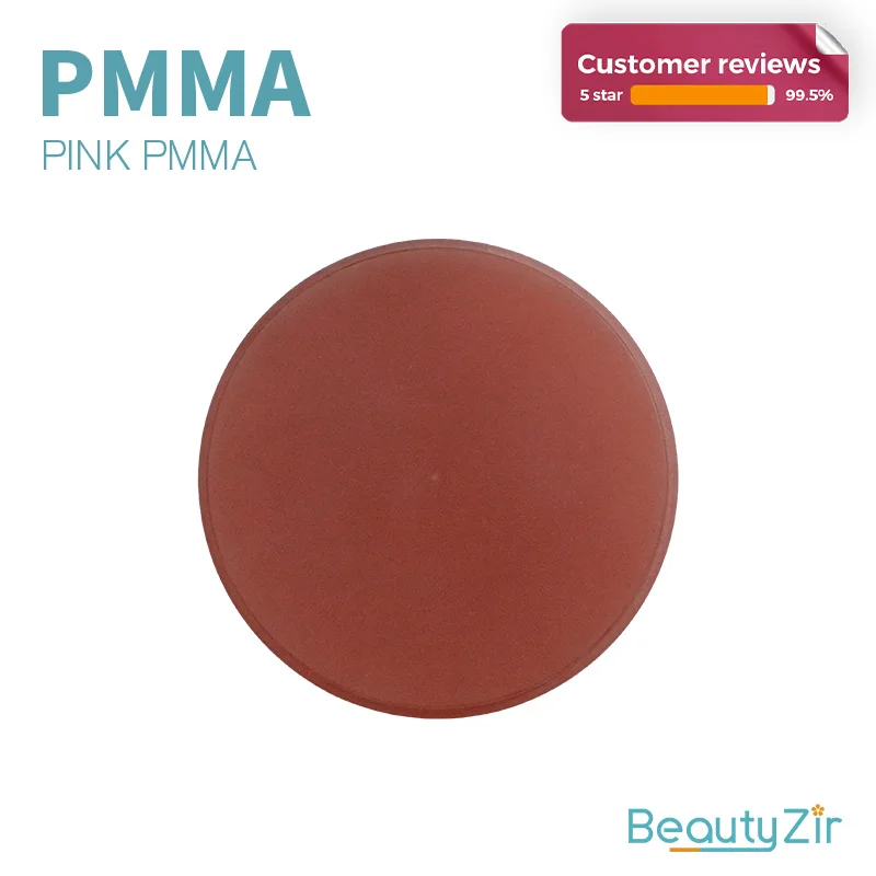 

Pink PMMA Block (98mm)thickness 12mm-30mm Natureal Realistic Gums—— Dental Lab CADCAM