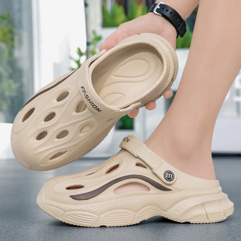 

Men's Summer Outer Wear Thick-Soled Anti-Odor Anti-Slip Slippers Sports Beach Sandals