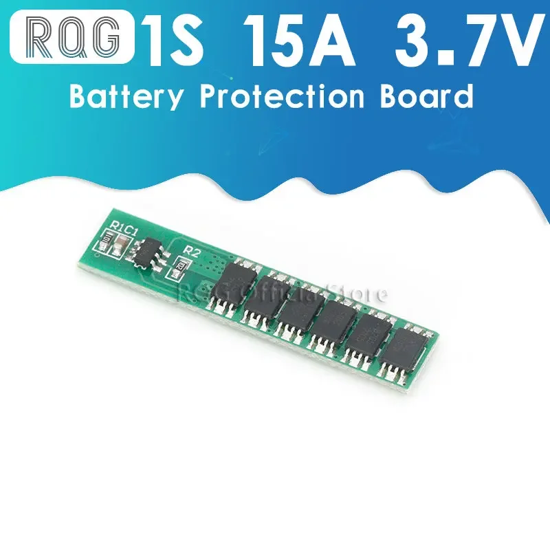1S 15A 3.7V Li-Ion 6MOS Bms Pcm Batterij Bescherming Boord Pcm Voor 18650 Lithium Lion Batterij