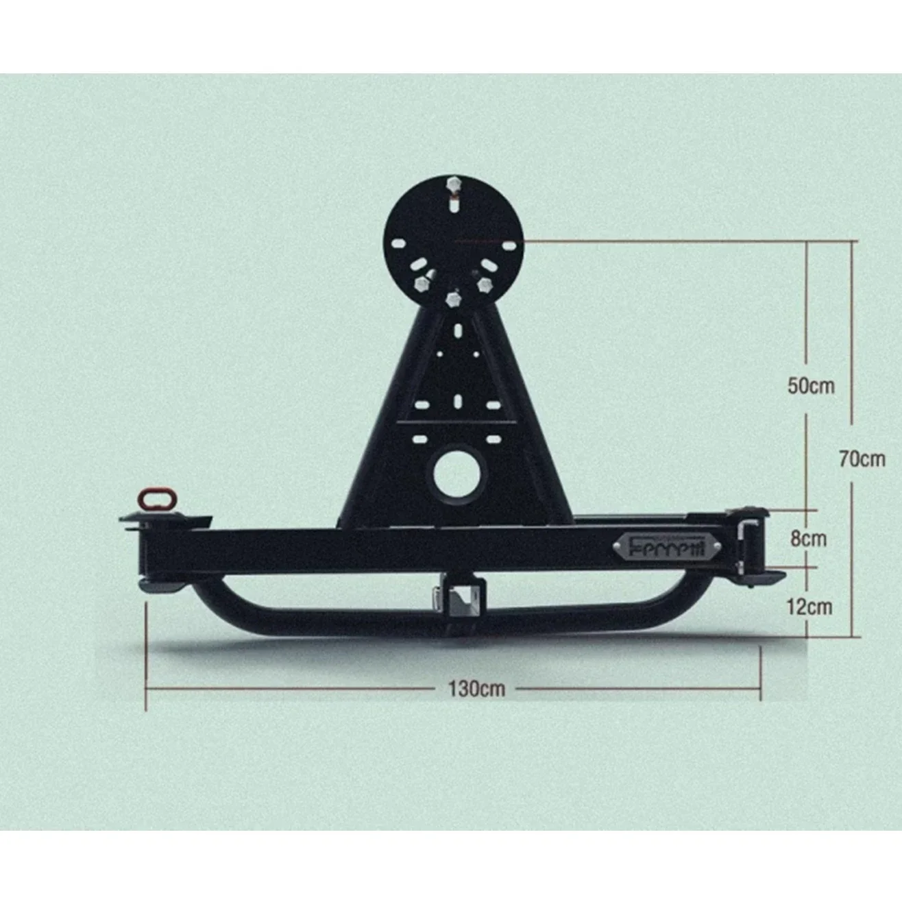 

New Bar Spare Tire Frame Universal Square Mouth Spare Tire Frame with License Plate Frame
