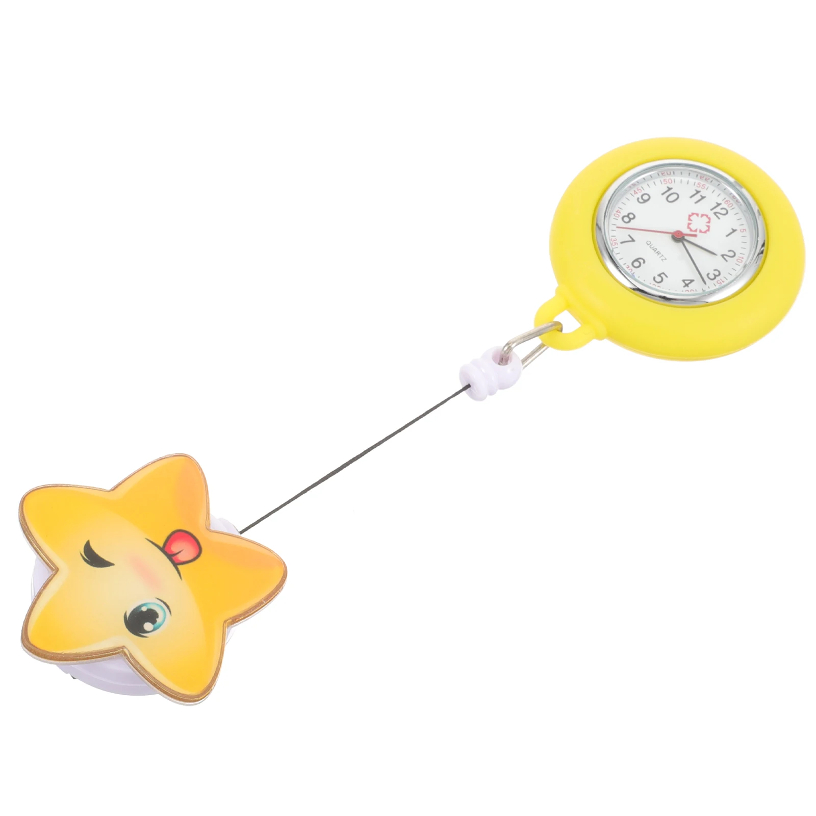 

Stainless Steel Nurse Watch Clip-On Pocket Watch For Women Doctors Medical Professionals Elegant Retractable Hanging Gift