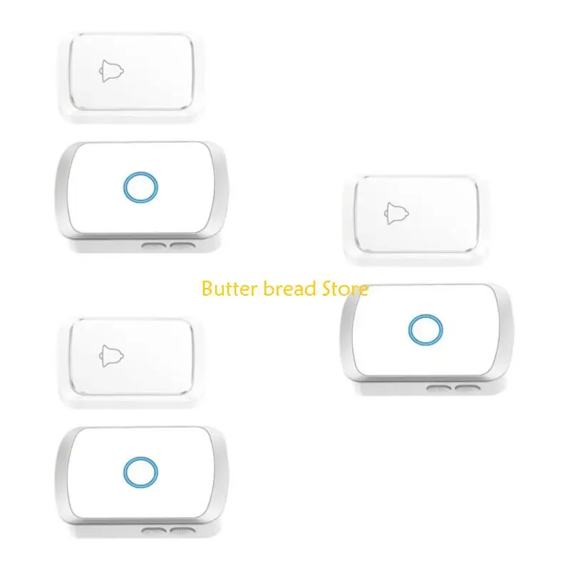 W89C Дверные колокольчики беспроводной дверной звонок Объемные дверные колокольчики для офиса