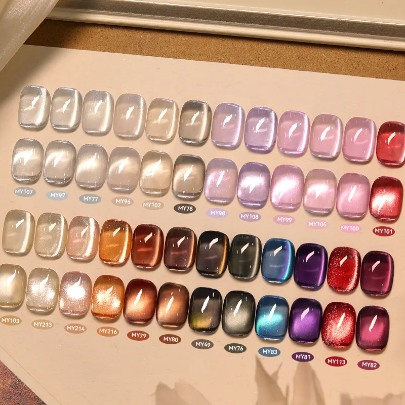 BORN PRETTY 10 ml Golden Gradient Cat Magnetic Gel Eye Gel Polish Crystal Glass Beads Soak Off Nail Art DlY At Home Maniküre – Detail 12