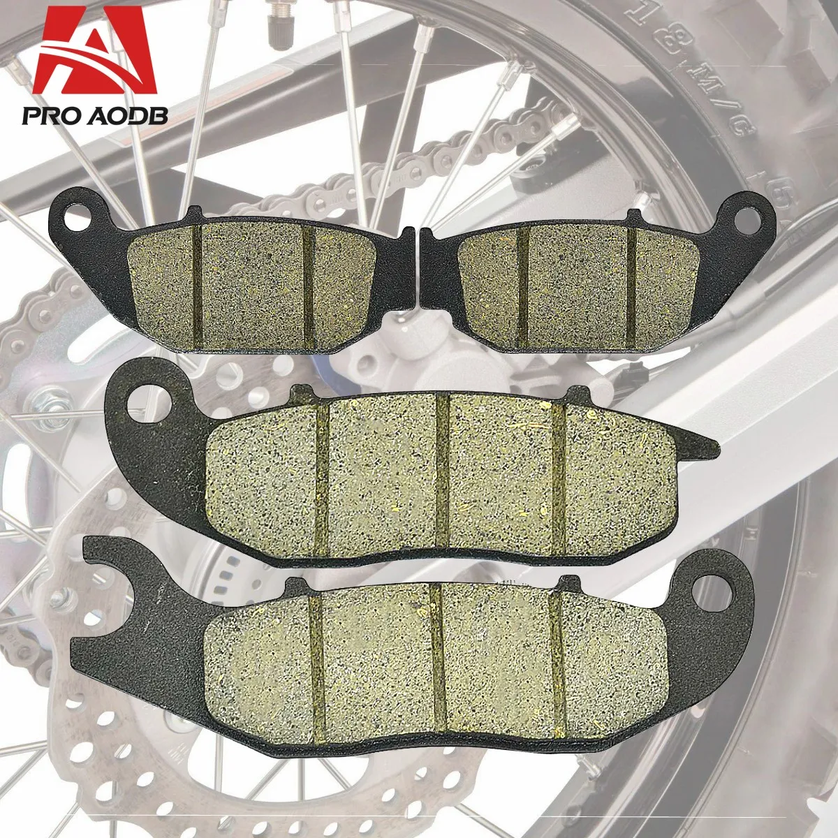 

Durable Front Brake Pads set kit For Honda Motorcycle CRF250L CRF250M 2012-2018 (LH)(ABS) 2017-2019 CRF250L(Non ABS) 2013-2019